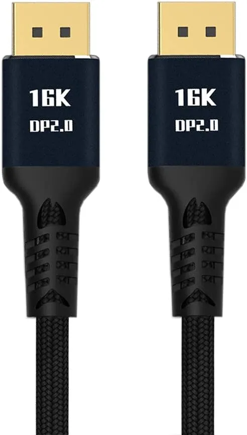 1m DisplayPort 2.0 DP to DP Cable 16K 60hz Cable Ultra-HD UHD DP 1.4 8K 120hz for PC Laptop TV