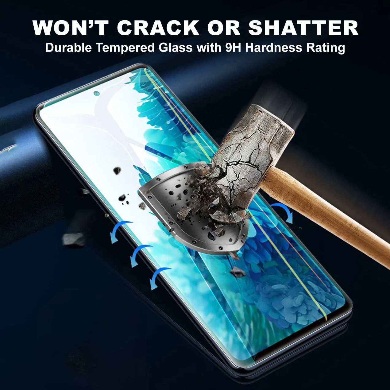2.5D Tempered Glass Screen & Lens Protectors for Galaxy S20 FE - Clear