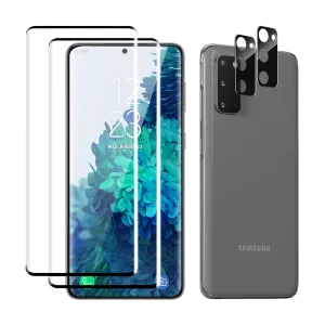 2.5D Tempered Glass Screen & Lens Protectors for Galaxy S20 FE - Clear