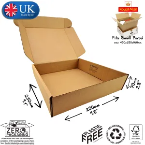 25x23x7cm Cardboard Postal Box