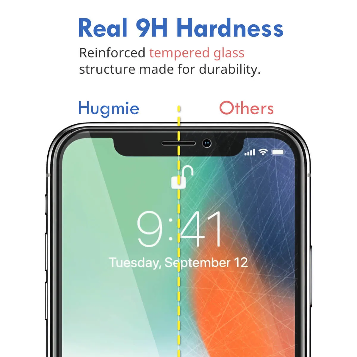 2x Hugmie® iPhone 12 Pro Max Full Coverage Screen Protector