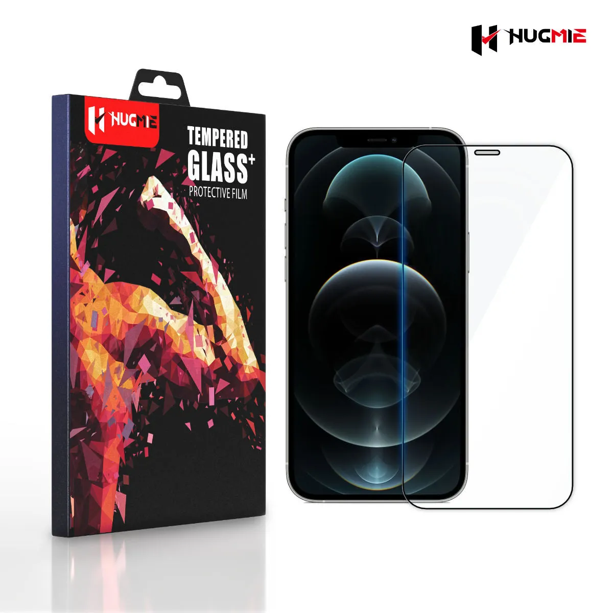2x Hugmie® iPhone 12 Pro Max Full Coverage Screen Protector