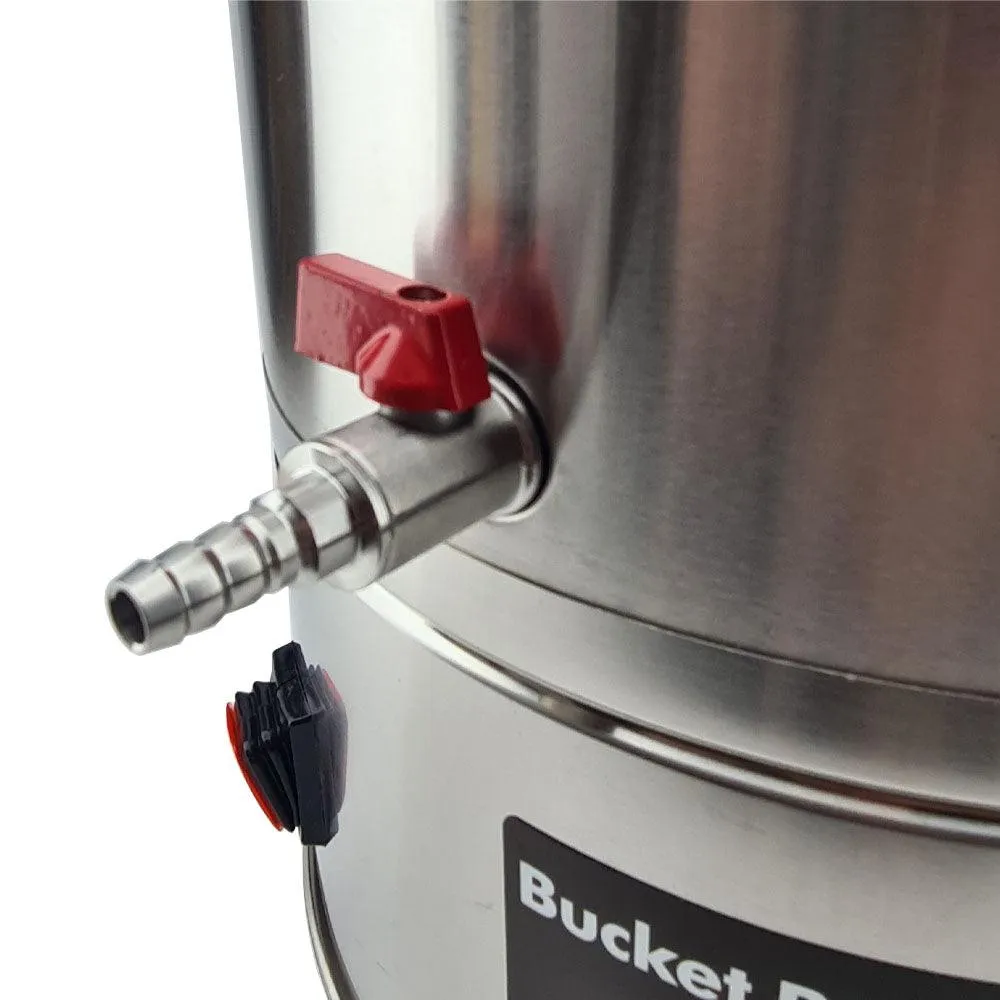 35L SS Bucket Buddy with Heating - Integrated 36 Watt Element 220-240V AC