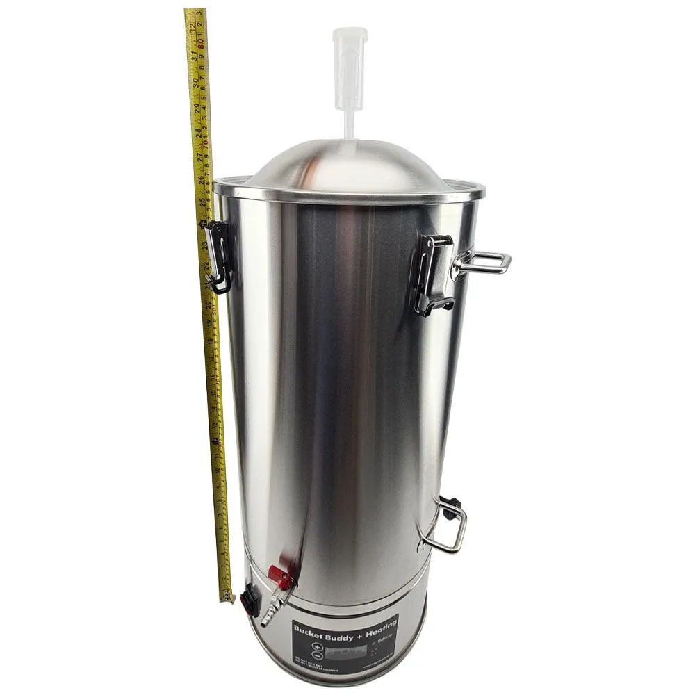 35L SS Bucket Buddy with Heating - Integrated 36 Watt Element 220-240V AC