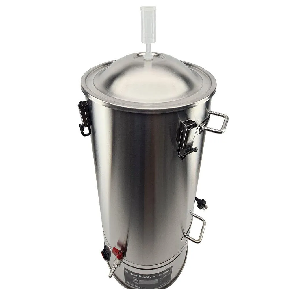 35L SS Bucket Buddy with Heating - Integrated 36 Watt Element 220-240V AC
