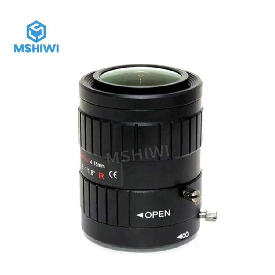 3MP Varifocal 4-18mm 1/1.8 inch Lens F1.6 C Mount Industrial Lens