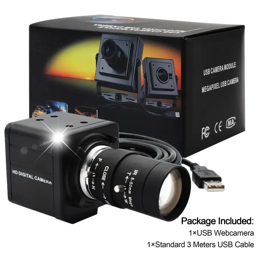4K Sony USB Webcam 2.8-12mm lens Industrial Machine Vision Cameras