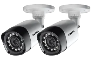 720P HD Weatherproof Night Vision Security Cameras (2-Pack)