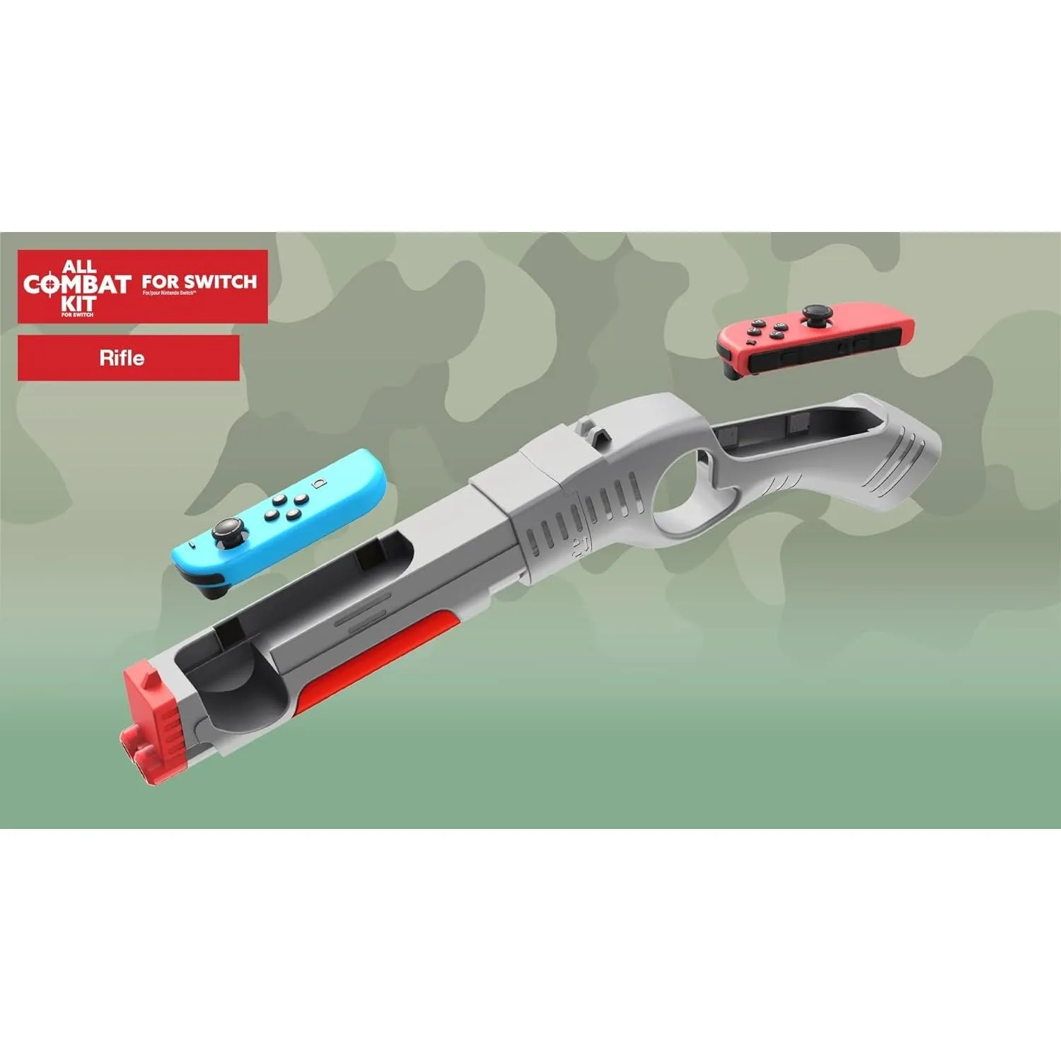 All Combat 8 in 1 Kit for Switch - Boxing Grips, Vertical Joypad, Leg/Arm Straps, Swords & Rifle (Nintendo Switch)