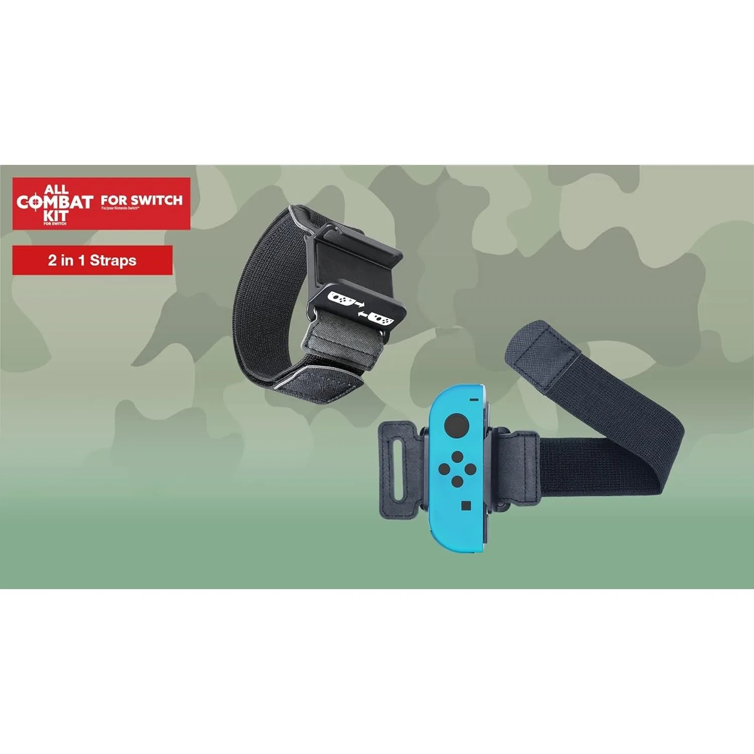 All Combat 8 in 1 Kit for Switch - Boxing Grips, Vertical Joypad, Leg/Arm Straps, Swords & Rifle (Nintendo Switch)