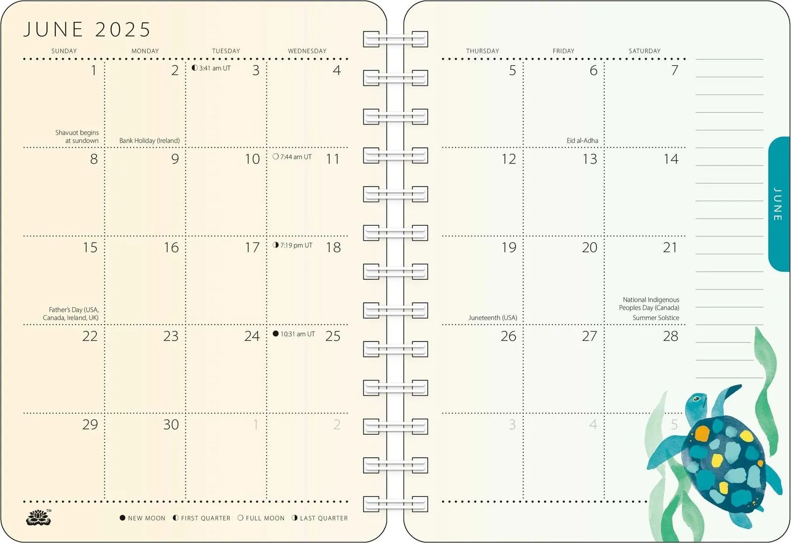Amber Lotus Thich Nhat Hanh 2025 Weekly Planner Calendar
