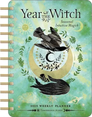Amber Lotus Year of the Witch 2025 Weekly Planner Calendar