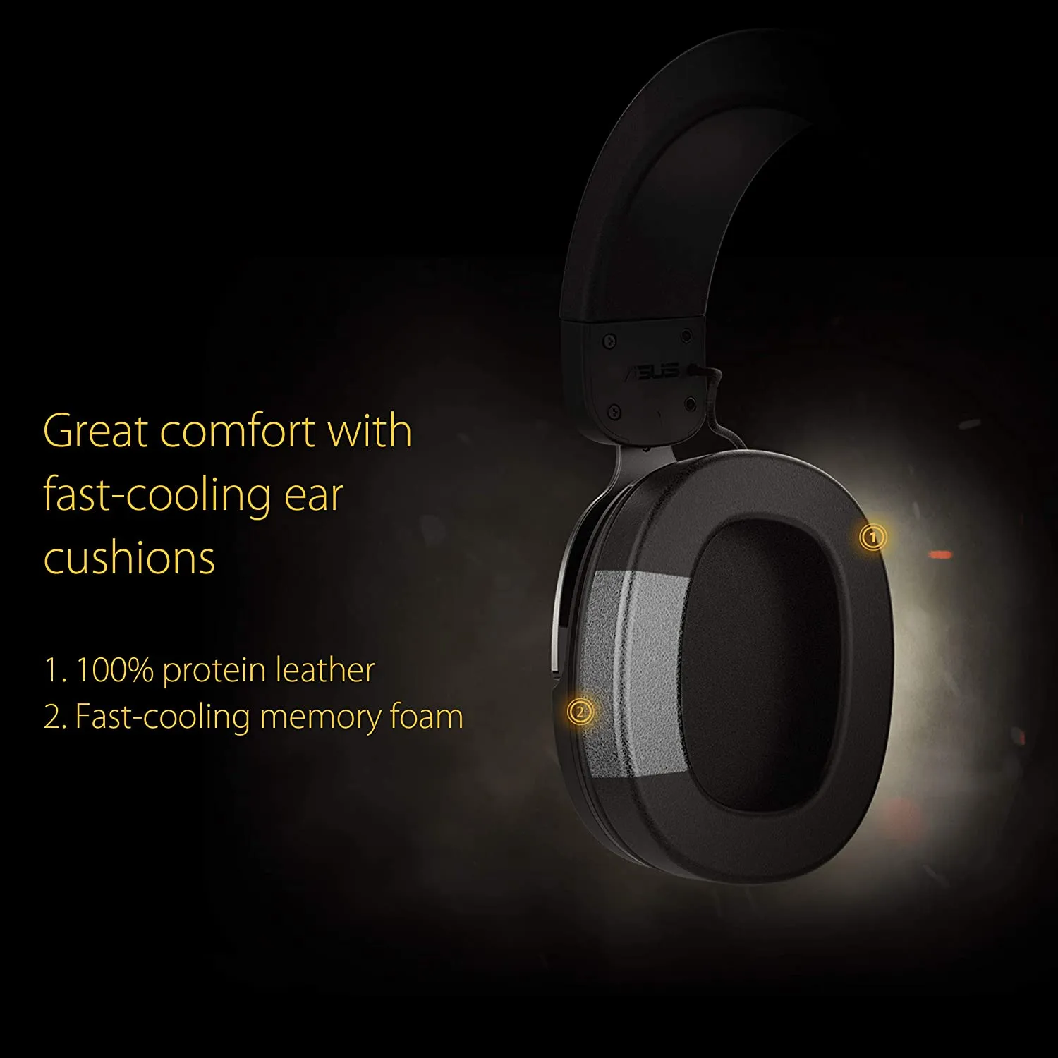 ASUS TUF H3 Gaming Headset H3 – Discord, TeamSpeak Certified |7.1 Surround Sound | Gaming Headphones with Boom Microphone for PC, Playstation 4, Nintendo Switch, Xbox One (Black)