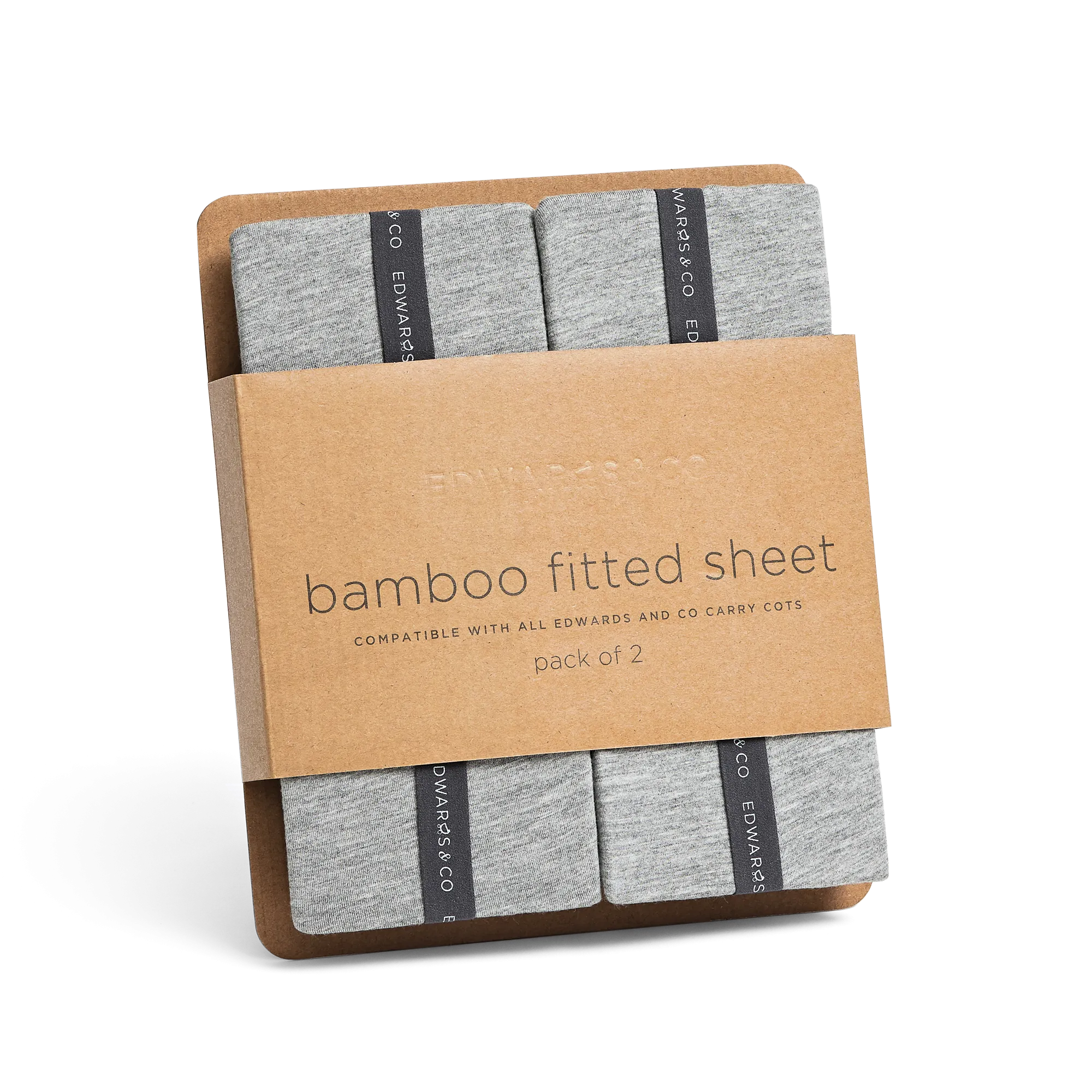 Bamboo Carry Cot Fitted Sheets (2pcs)
