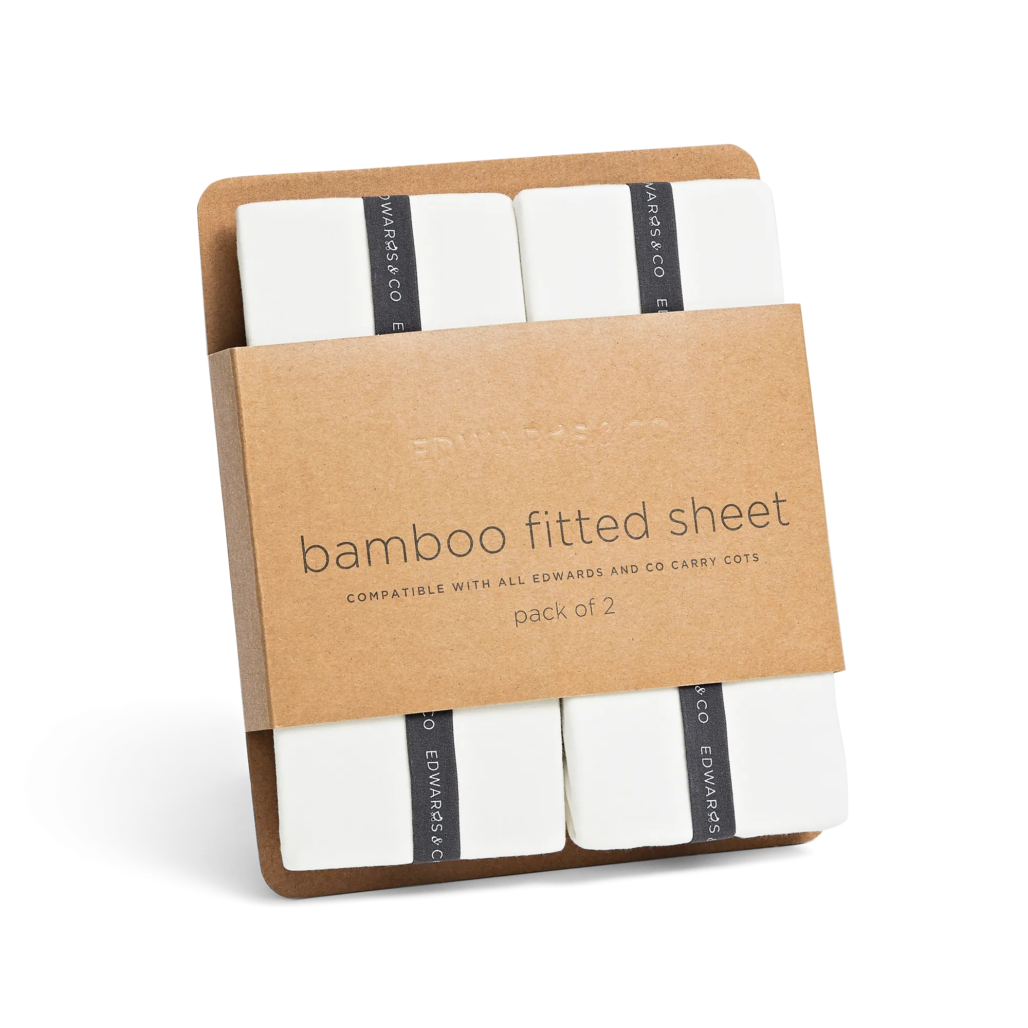 Bamboo Carry Cot Fitted Sheets (2pcs)