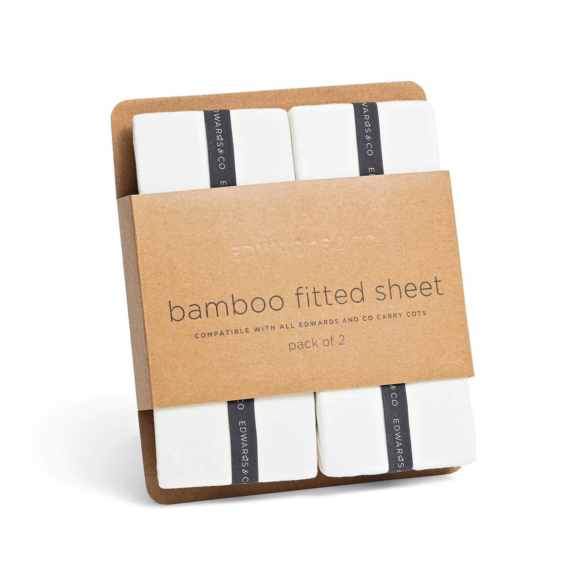 Bamboo Carry Cot Fitted Sheets (2pcs)