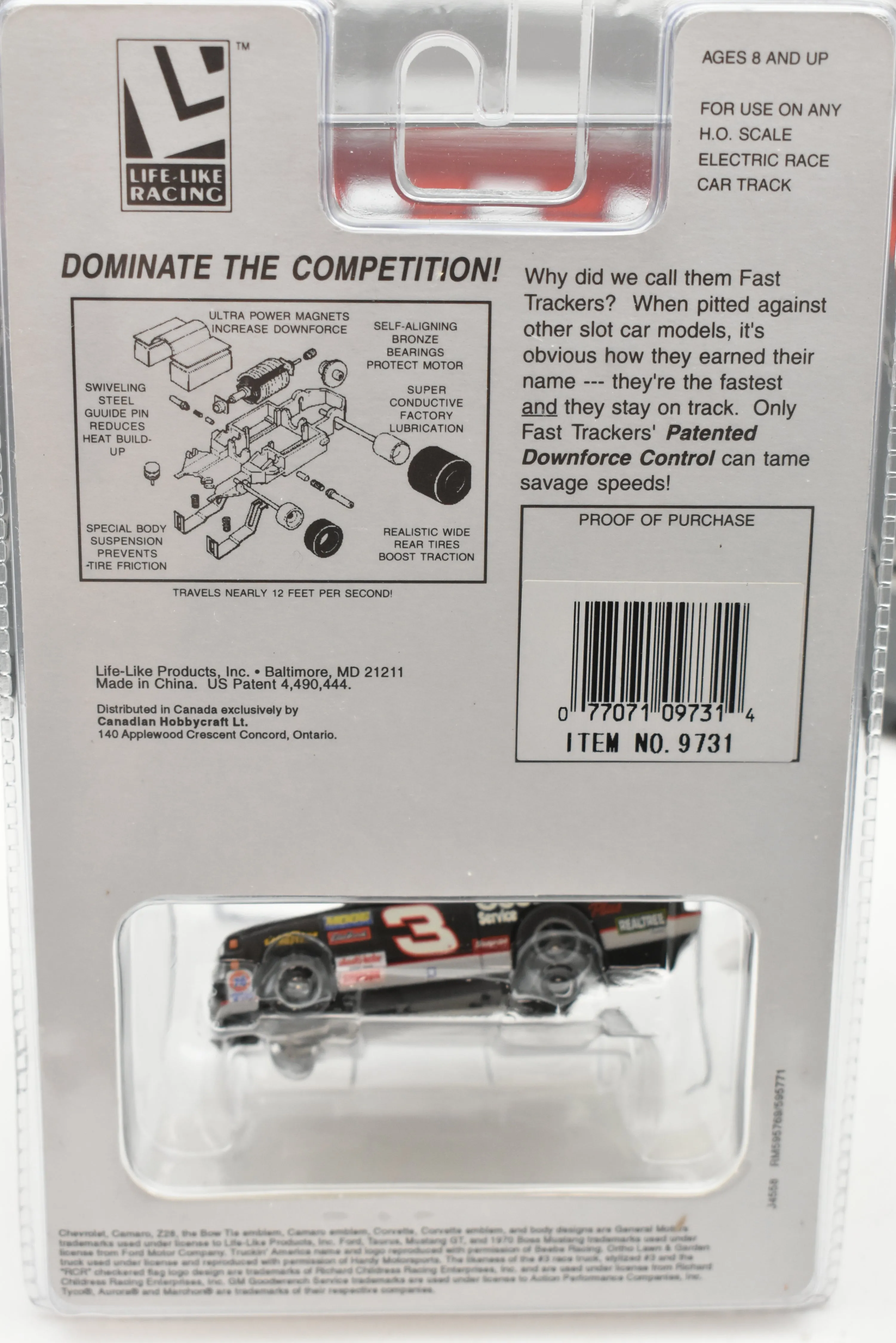 Black Goodwrench #3 Truck | 9731 | Life-Like Racing Max-Traxx