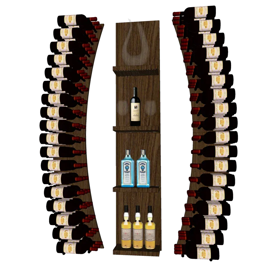 Blue Grouse THE WINE BAR CURVED VINdustry Wine Wall