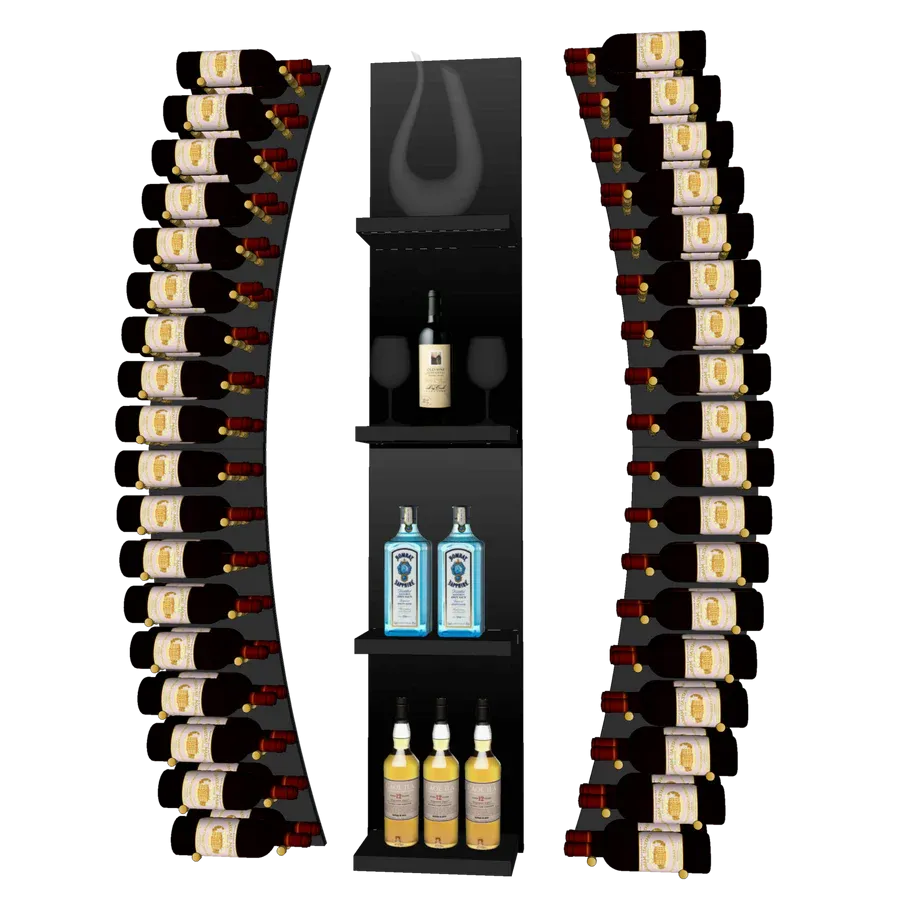 Blue Grouse THE WINE BAR CURVED VINdustry Wine Wall