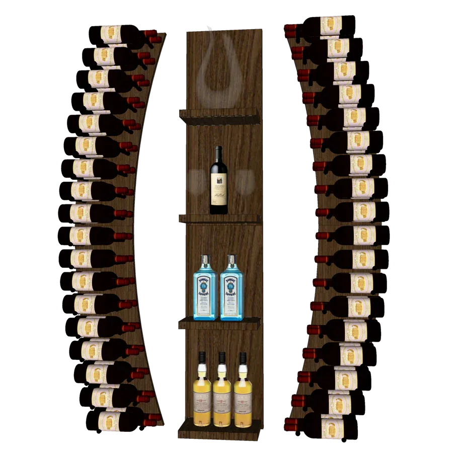 Blue Grouse THE WINE BAR CURVED VINdustry Wine Wall