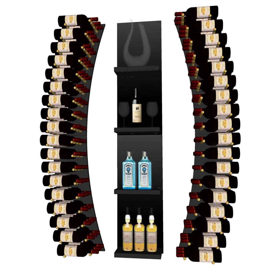 Blue Grouse THE WINE BAR CURVED VINdustry Wine Wall
