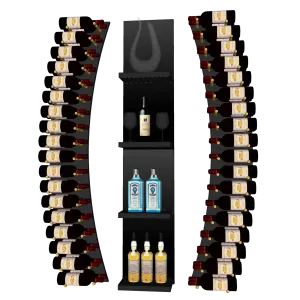 Blue Grouse THE WINE BAR CURVED VINdustry Wine Wall
