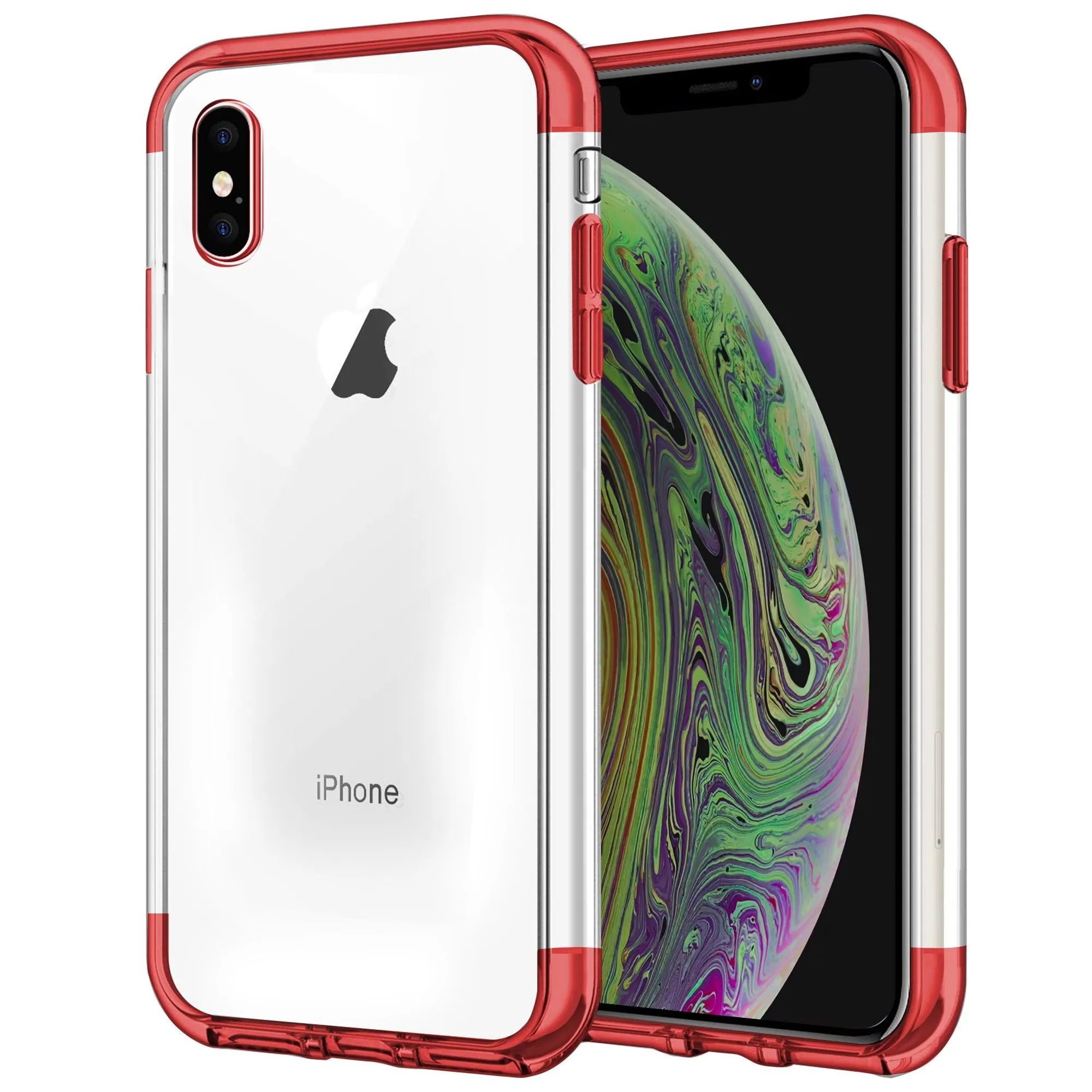 Case for iPhone XS Max Shock Proof Soft TPU Silicone Phone Clear Slim Cover