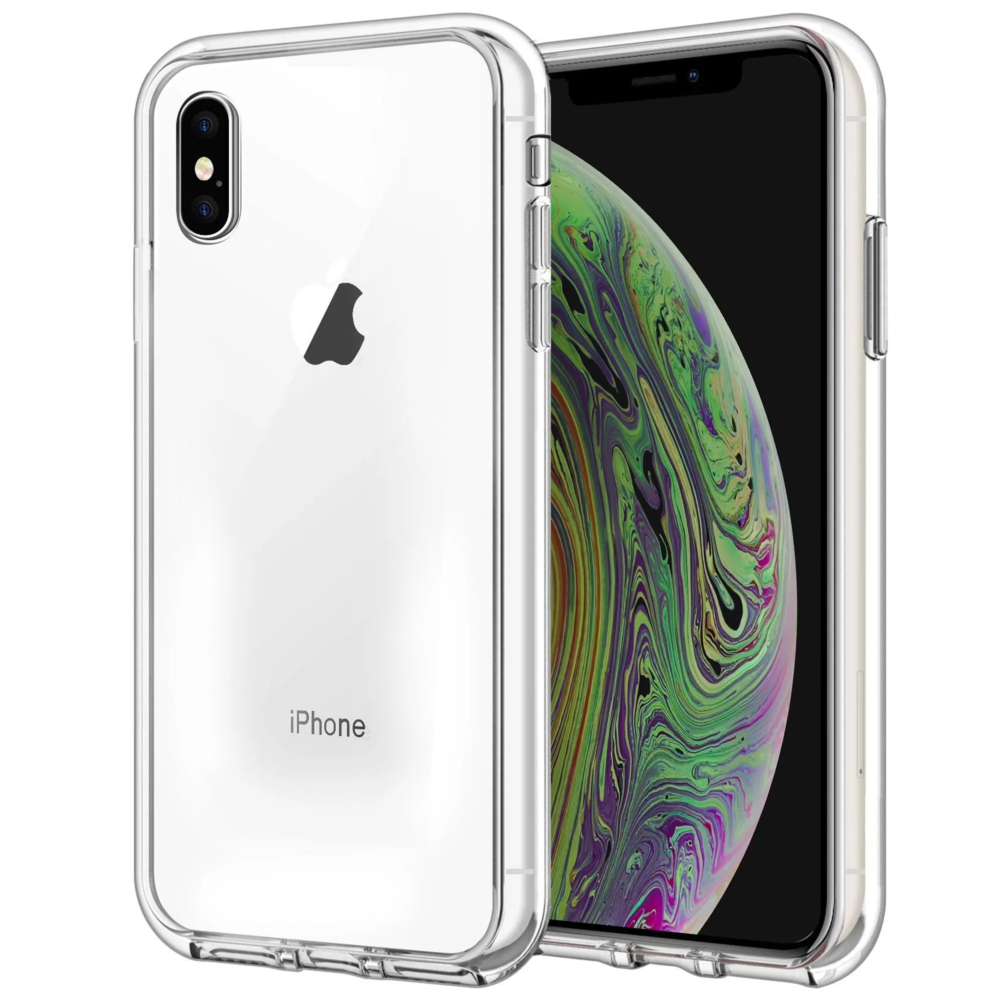Case for iPhone XS Max Shock Proof Soft TPU Silicone Phone Clear Slim Cover