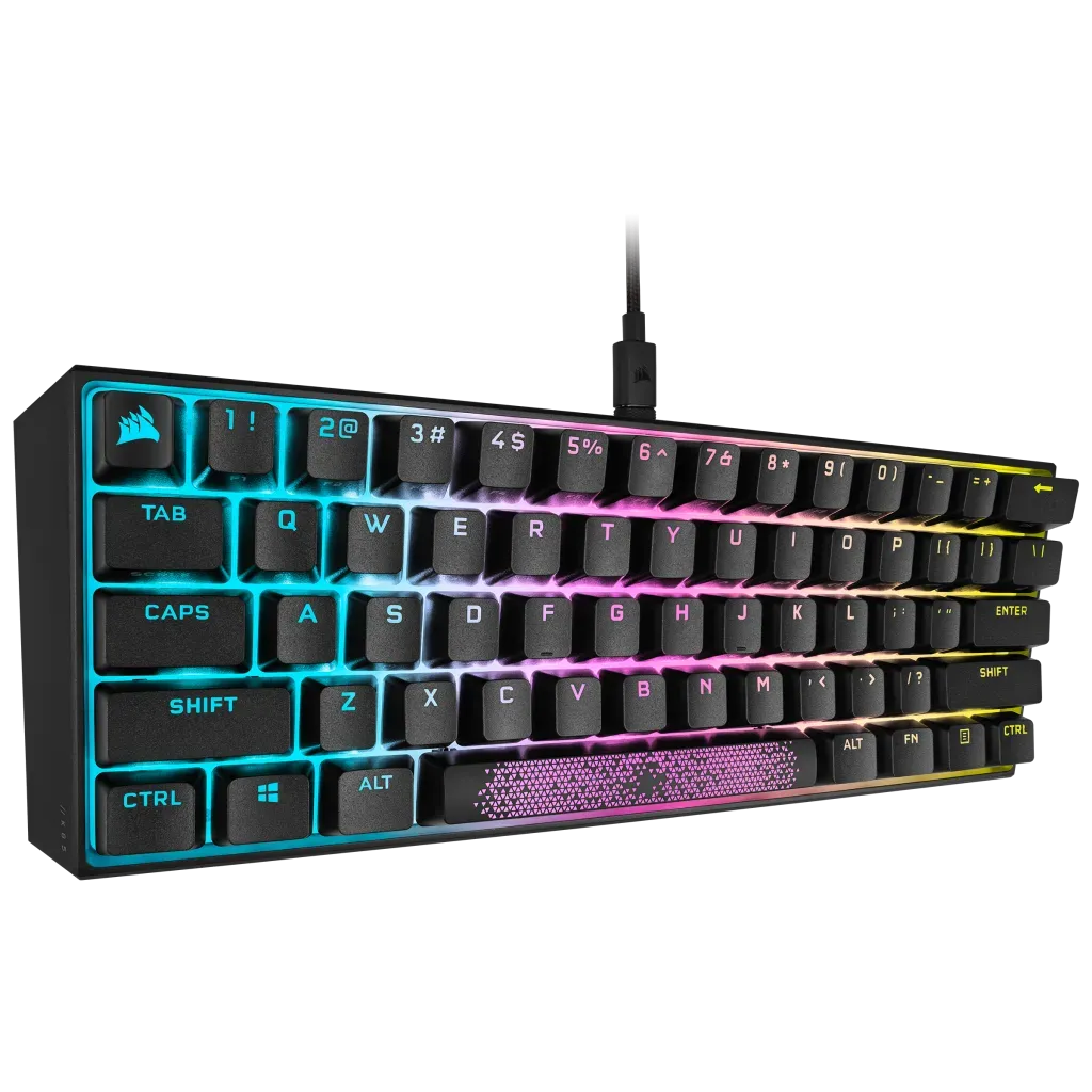 Corsair K65 RGB MINI 60% Mechanical Gaming Keyboard - CHERRY MX SPEED - Black CH-9194014-NA