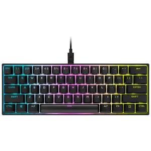 Corsair K65 RGB MINI 60% Mechanical Gaming Keyboard - CHERRY MX SPEED - Black CH-9194014-NA