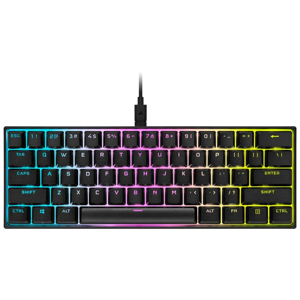 Corsair K65 RGB MINI 60% Mechanical Gaming Keyboard - CHERRY MX SPEED - Black CH-9194014-NA
