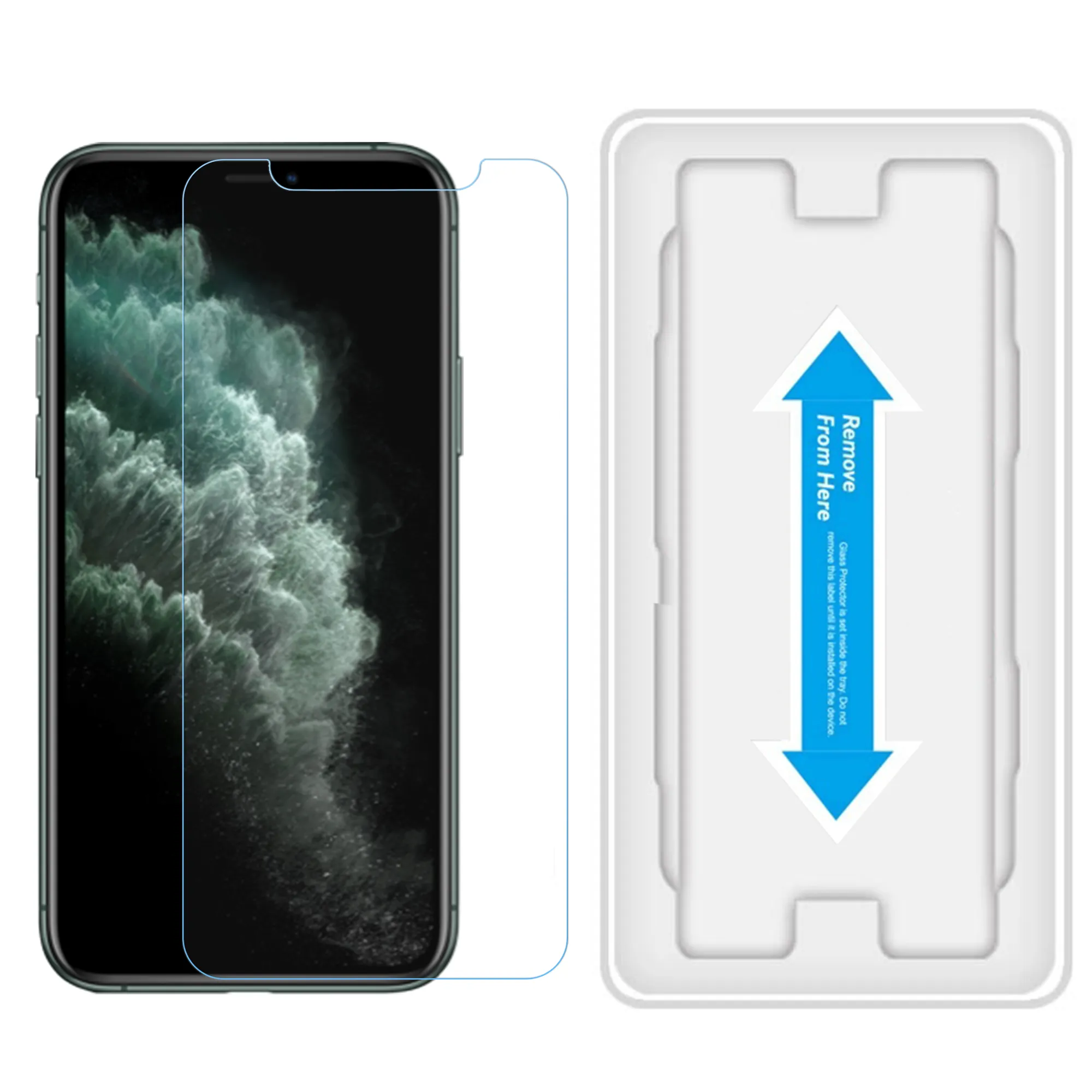 Crystal Clear Tempered Glass with Installation Tray - iPhone 11 Pro