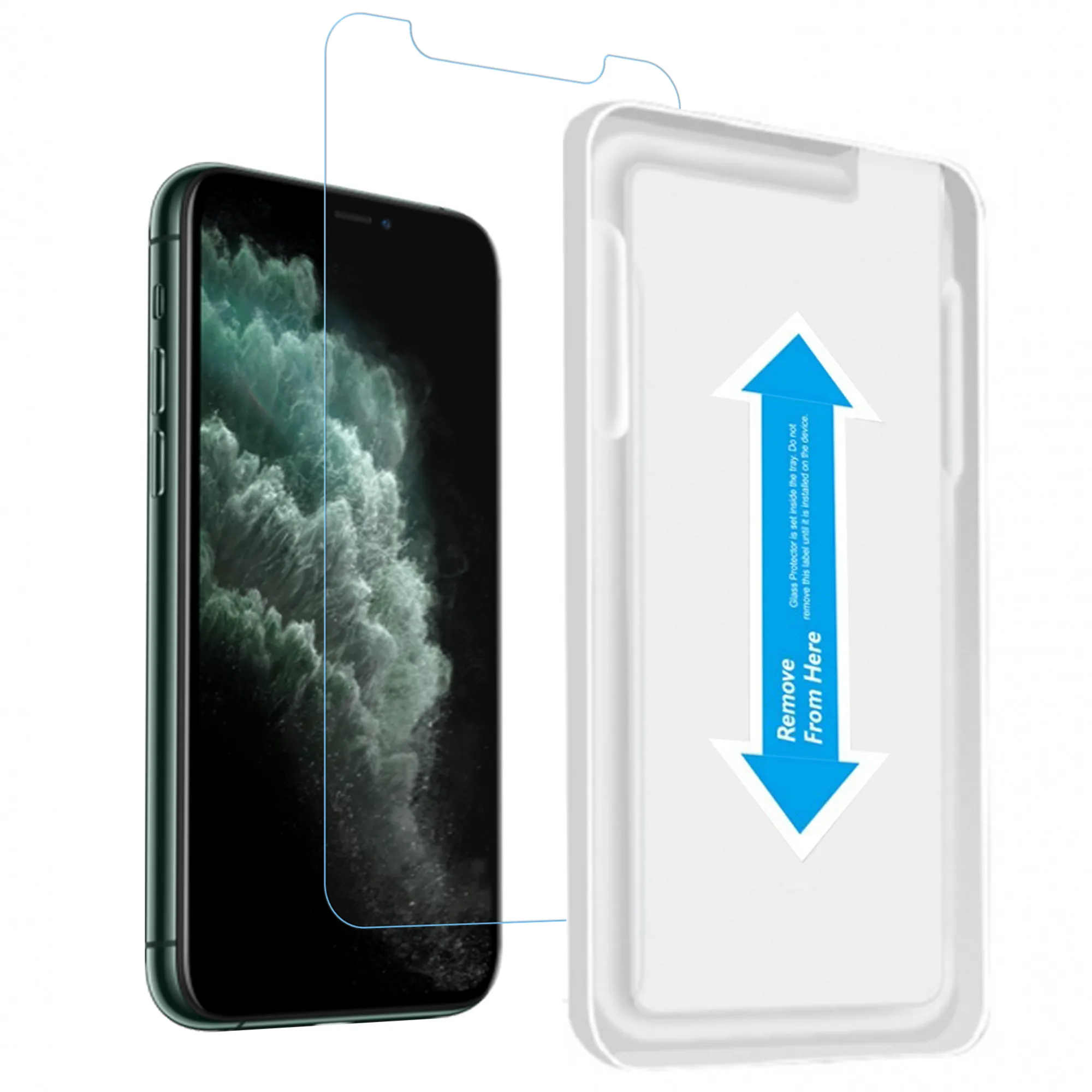 Crystal Clear Tempered Glass with Installation Tray - iPhone 11 Pro