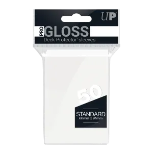 Deck Protector Pack: White Gloss 50ct