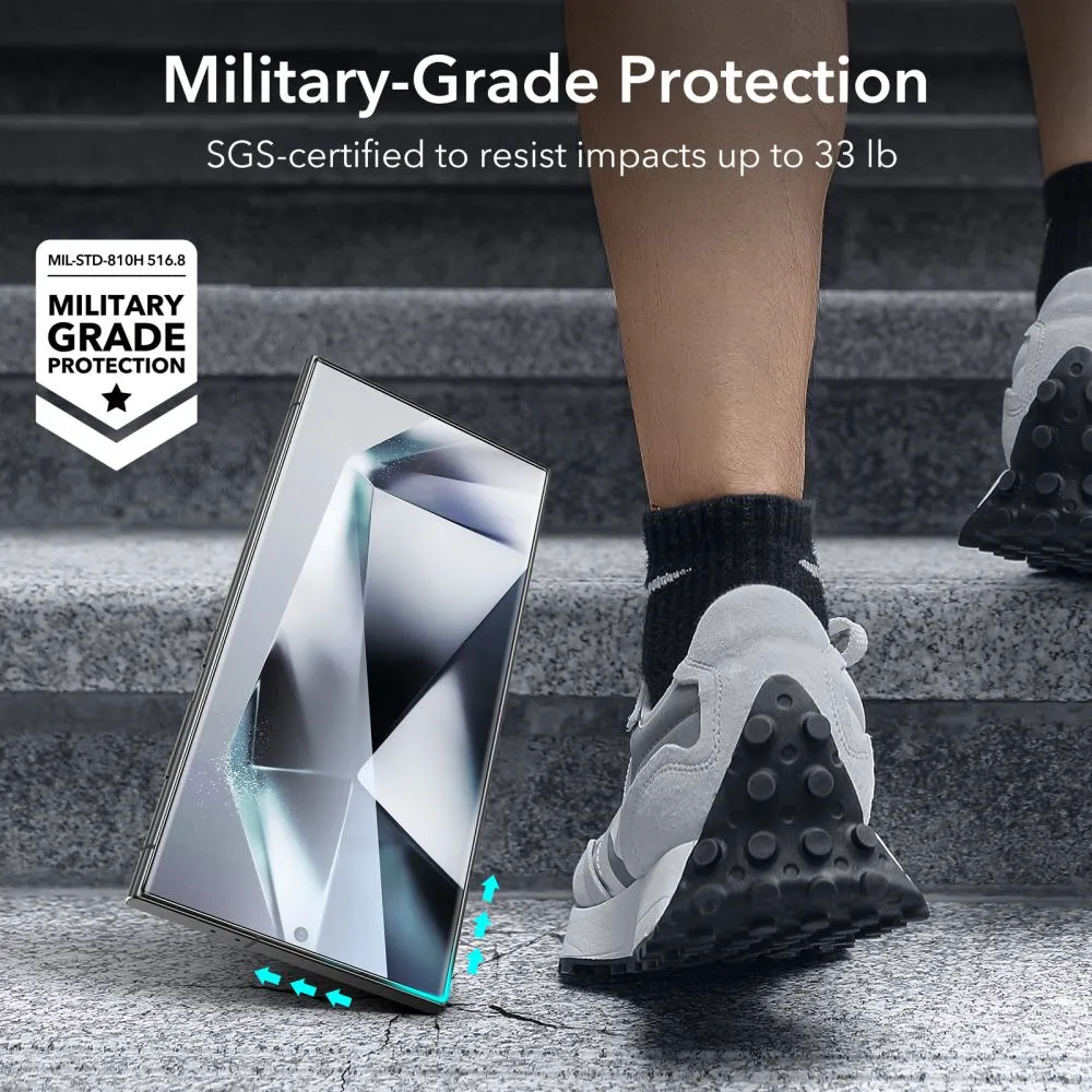 ESR Screen Shield Tempered Glass Protector Set for Samsung Galaxy S24 Ultra