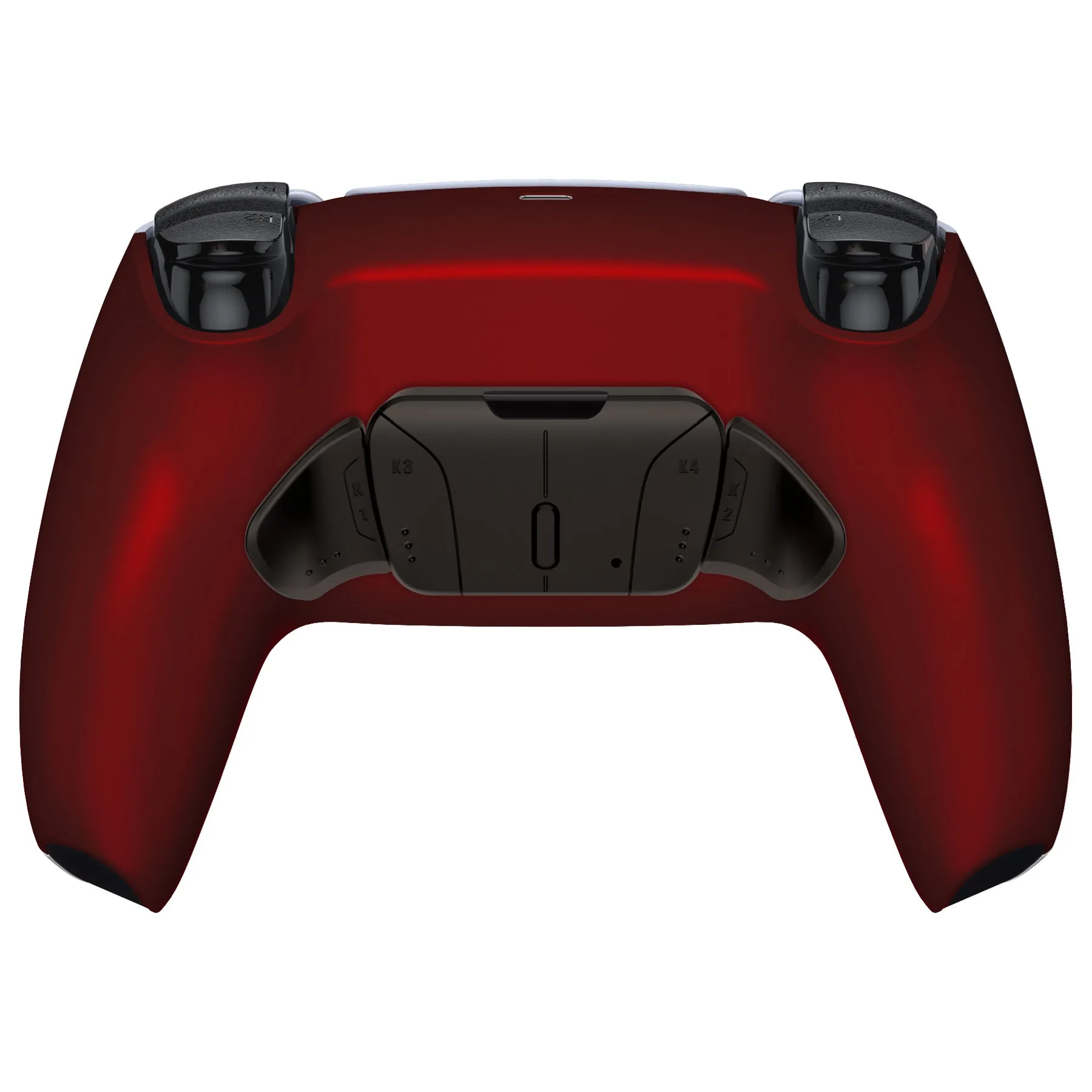 eXtremeRate Black Real Metal Buttons (RMB) Version RISE4 Remap Kit for PS5 Controller BDM-010/020 - Scarlet Red - YPFJ7007