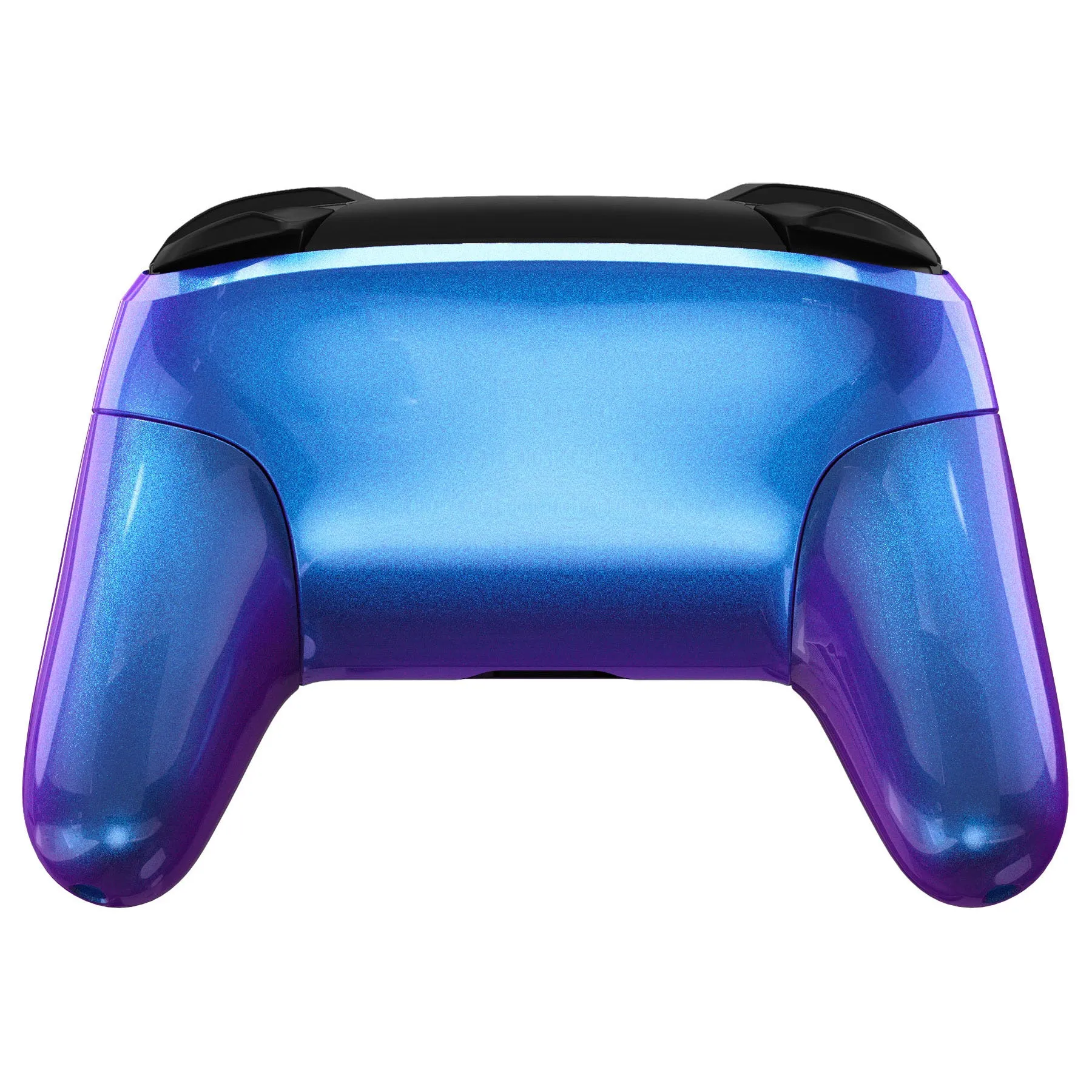eXtremeRate Chameleon Purple Blue Faceplate Backplate Handles Cover, Octagonal Gated Sticks Design DIY Replacement Grip Housing Shell for NS Switch Pro Controller - Controller NOT Included - FRE607