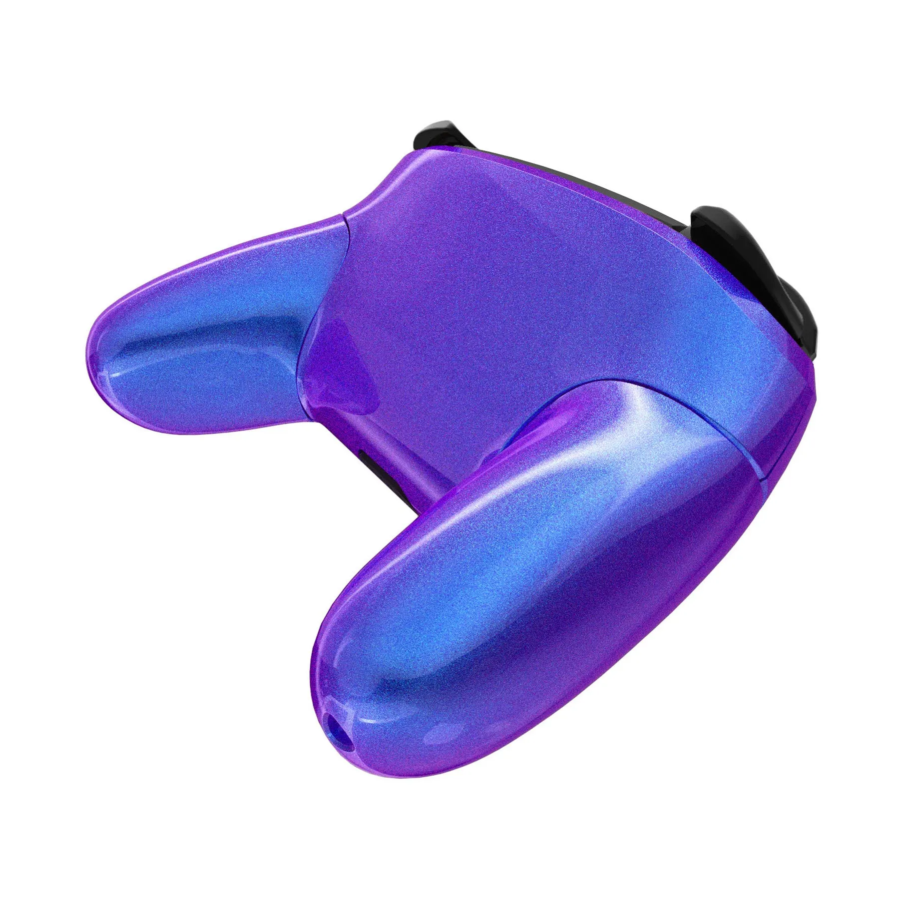 eXtremeRate Chameleon Purple Blue Faceplate Backplate Handles Cover, Octagonal Gated Sticks Design DIY Replacement Grip Housing Shell for NS Switch Pro Controller - Controller NOT Included - FRE607