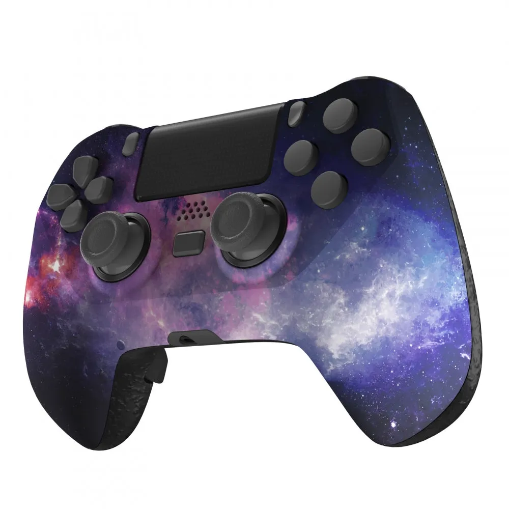 eXtremeRate Nubula Galaxy DECADE Tournament Controller (DTC) Upgrade Kit for PS4 Controller JDM-040/050/055, Upgrade Board & Ergonomic Shell & Back Buttons & Trigger Stops - Controller NOT Included - P4MG008