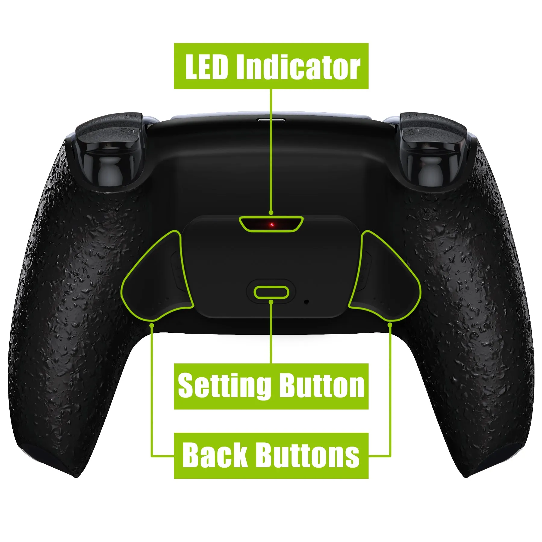 eXtremeRate Remappable Rise 2.0 Remap Kit for PS5 Controller BDM-010/020 - Textured Black - XPFP3040G2