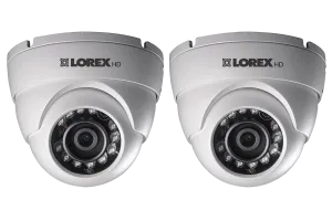 HD 1080p Weatherproof IR Dome Security Camera (2-Pack)