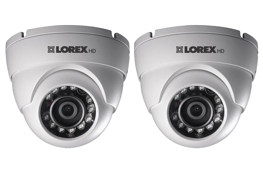 HD 1080p Weatherproof IR Dome Security Camera (2-Pack)