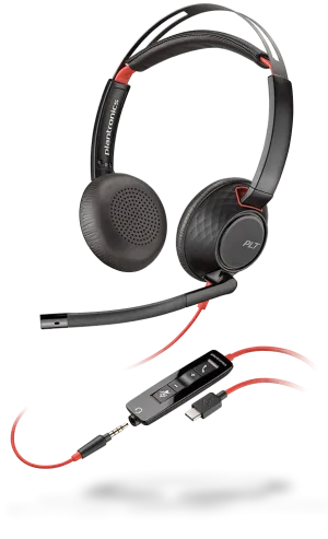 HP Poly (Plantronics) Blackwire 5210 5220 USB-C   3.5mm plug Headset (2 Years Manufacture Local Warranty In Singapore)