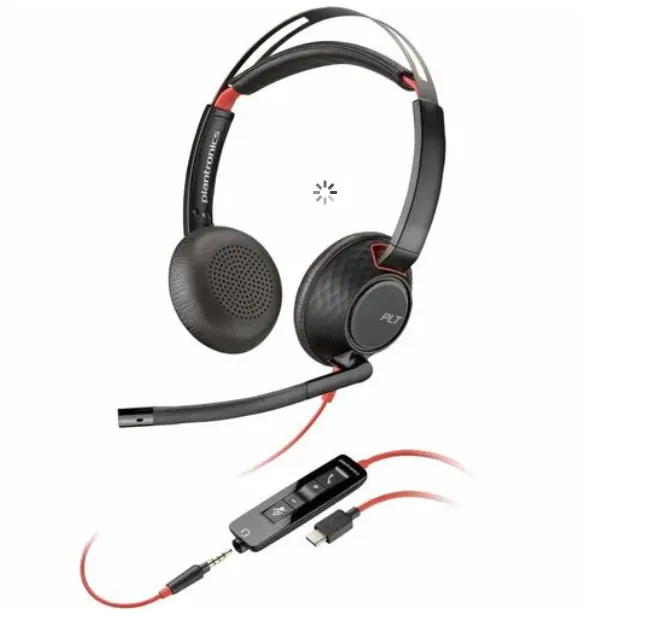 HP Poly (Plantronics) Blackwire 5210 5220 USB-C   3.5mm plug Headset (2 Years Manufacture Local Warranty In Singapore)