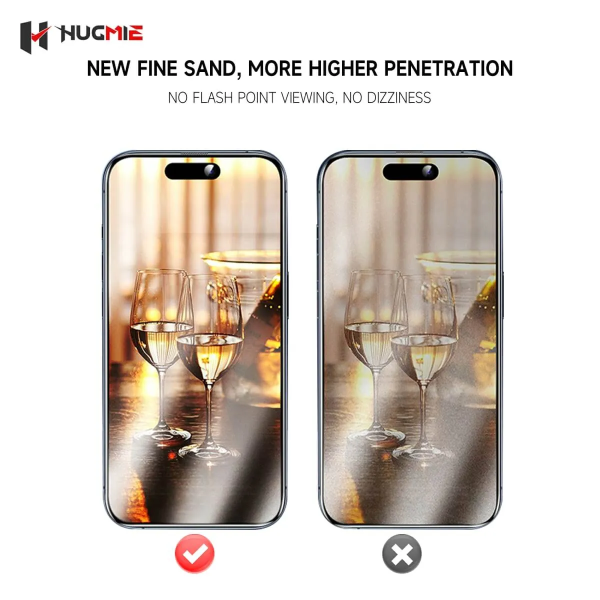 Hugmie® Matte Glass Screen Protector for iPhone 16 Series