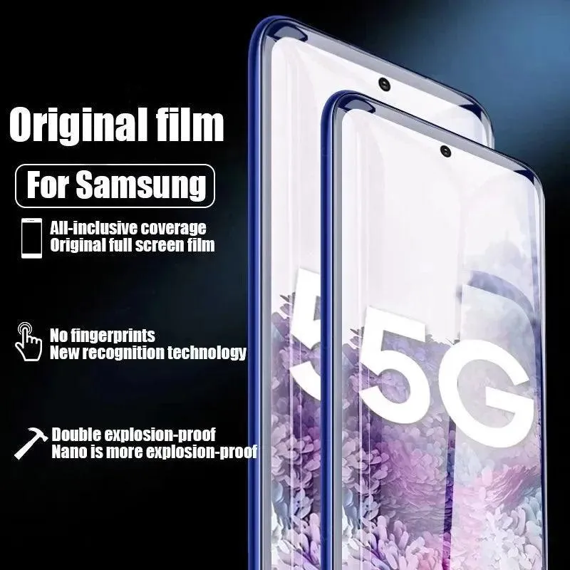 Hydrogel Screen Protectors: Crystal Clear Protection for Samsung Galaxy - Free Shipping