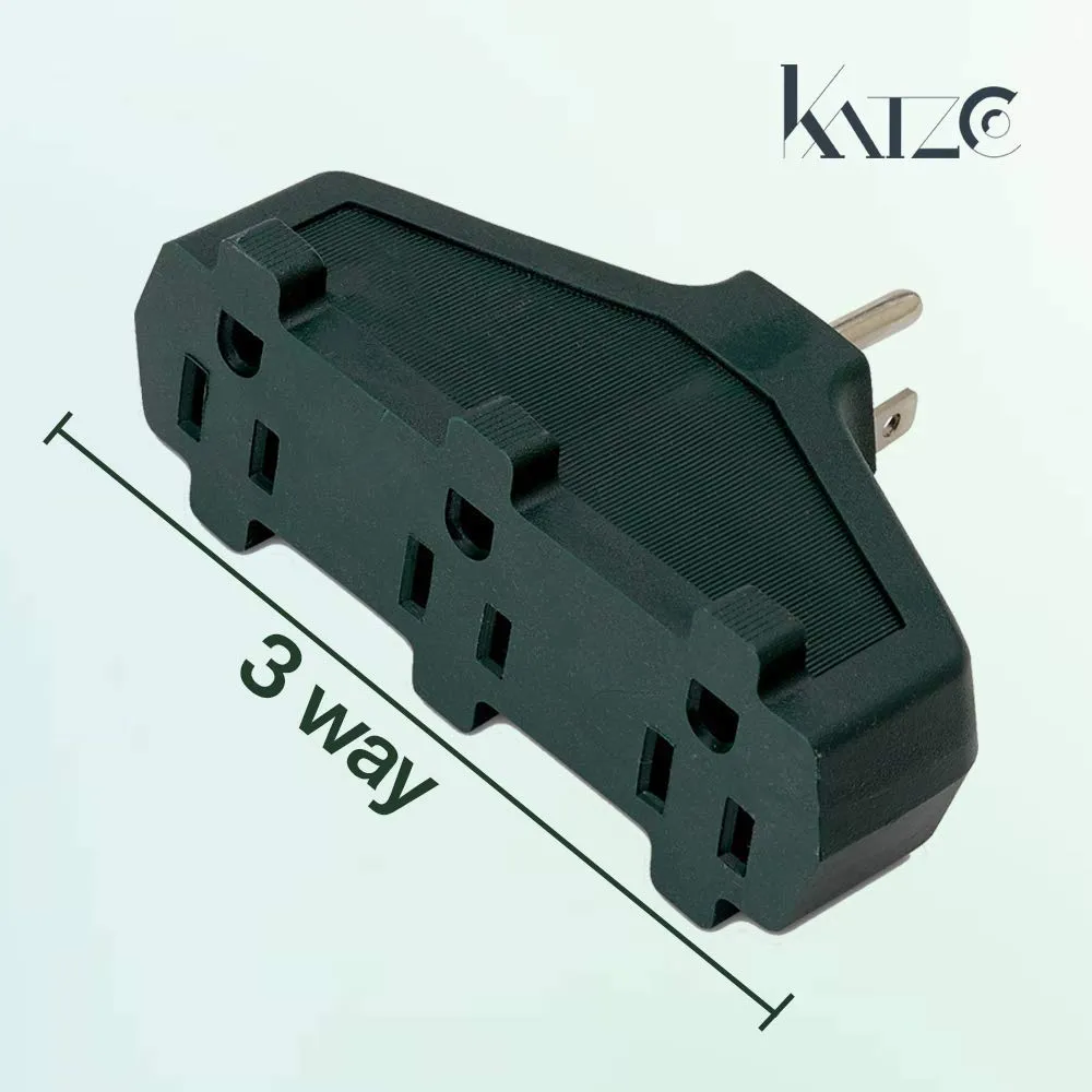 Katzco 3 Outlet Straight Shaped with Plug Locations on the left, Right, and Middle