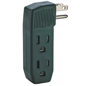 Katzco 3 Way Outlet Wall Tap - Vertical Shape Triple Prong Wall Splitter Adapter