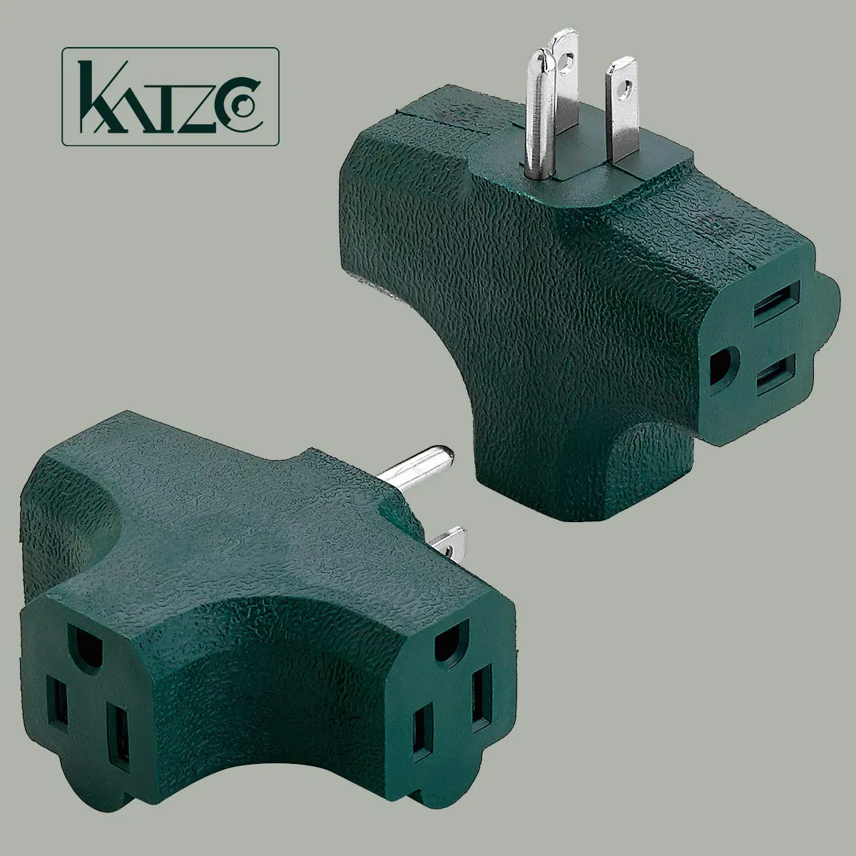 Katzco 3 Way T Straight Shaped with Plug Locations on The Left - 2 Pack - Right,