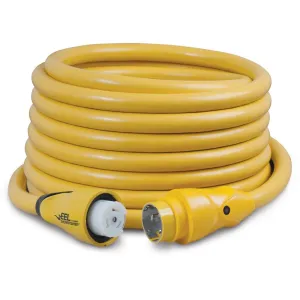 Marinco 50'/50A EEL Yellow Shorepower Cord - w/LED